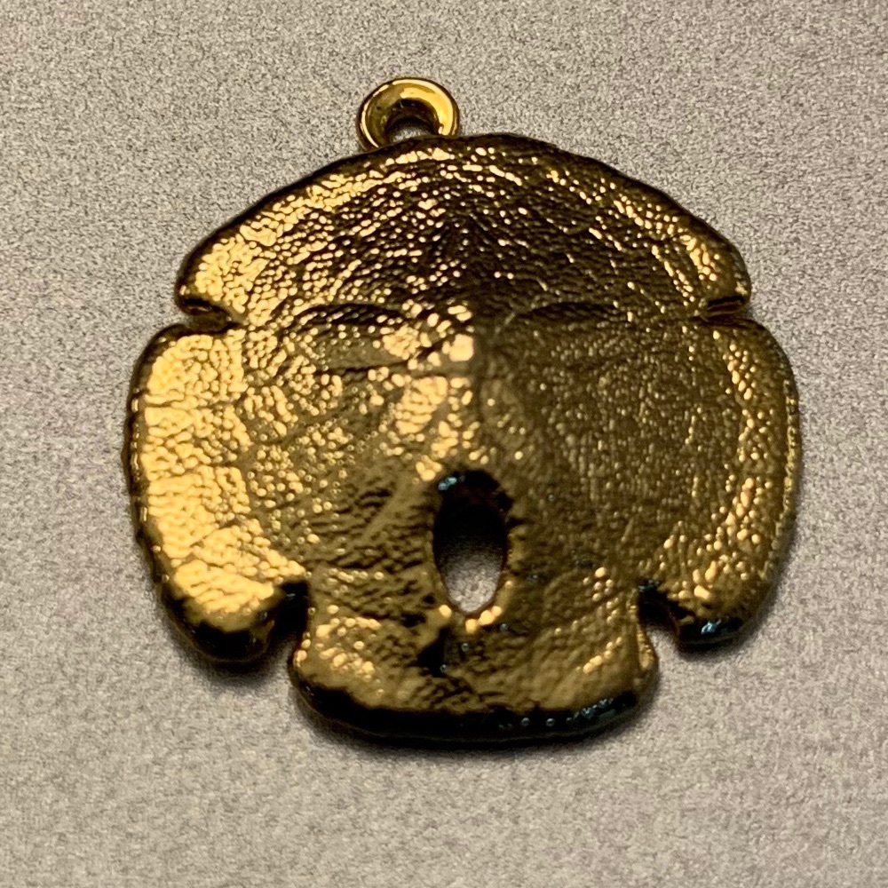 Gold-tone Sand Dollar Charm